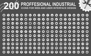 Professional industrial icons