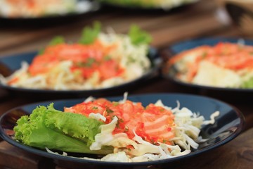 tasty spicy salmon salad