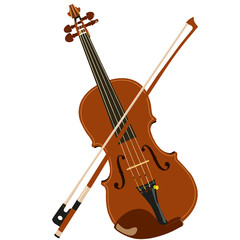 Obraz na płótnie Canvas violin and bow