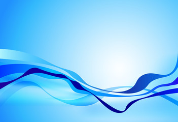 blue design waves, business background abstract corporate design