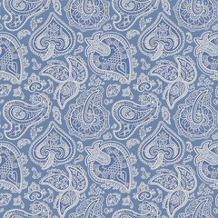 Seamless Paisley Pattern.
Hand drawn seamlessly repeating ornamental wallpaper or textile pattern with Paisley motives in vector format.
