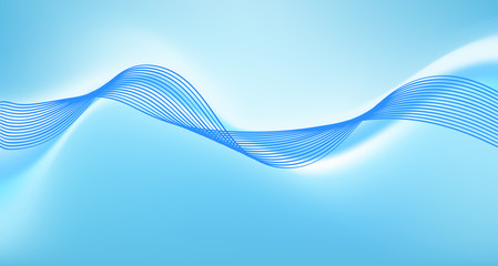 blue wave business background abstract cover design
