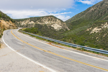 Highway in Angeles National Forest