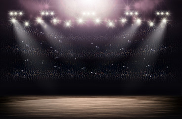 Obraz premium Basketball arena background
