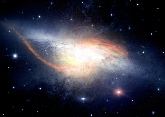 galaxy in a free space