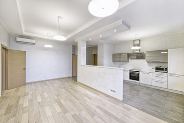 
the interior of the kitchen