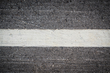 Asphalt with white road line