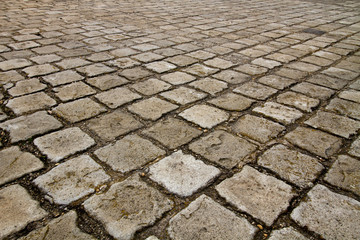stone block paving