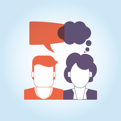 Communication with bubble design