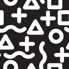 Universal vector seamless pattern, hand-drawn doodles