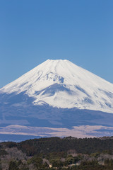 Fototapeta premium Fuji widziana z pobliskiej przełęczy Hakone