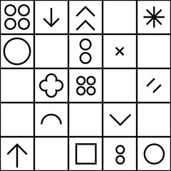 Seamless pattern geometric shapes