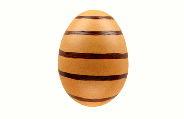 Easter eggs isolated on white background with clipping path for design happy easter day