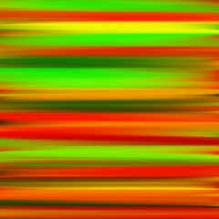 blended stripes of thick paint in vibrant shades of green, red and yellow
