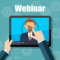 Webinar Training, Online Conference and Education using Mobile Device