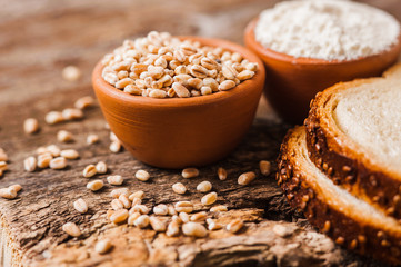 Ear of wheat bread