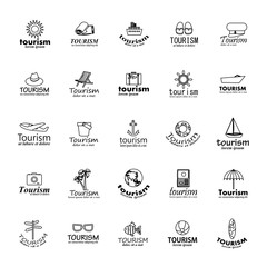 Summer Icons Set-Isolated On White Background.Vector Illustration,Graphic Design.Vacation Sign And Icons.For Web,Websites,Print,Presentation Templates, Mobile Applications And Promotional Materials