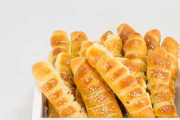 Homemade pastry with sesame