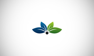  colouring leaf business logo