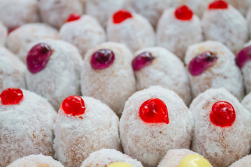 Delicious donuts with icing