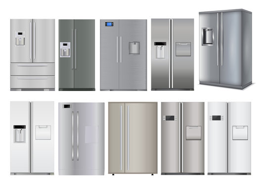 Refrigerator. Set of different models