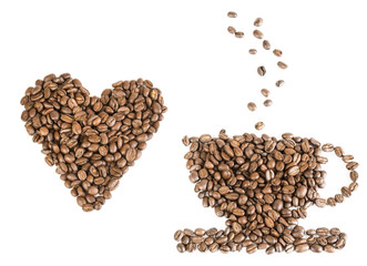 Coffee beans background image