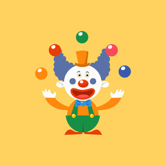 Happy Clown Juggling