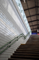 Obraz premium stairs train station