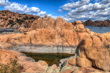 Fototapeta na wymiar Arizona-Prescott-The Granite Dells-Watson Lake