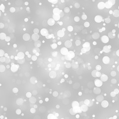 silver circle bokeh lights seamless abstract background