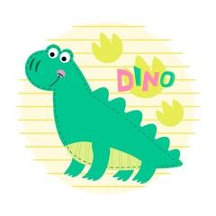 Dinosaur vector illustration.