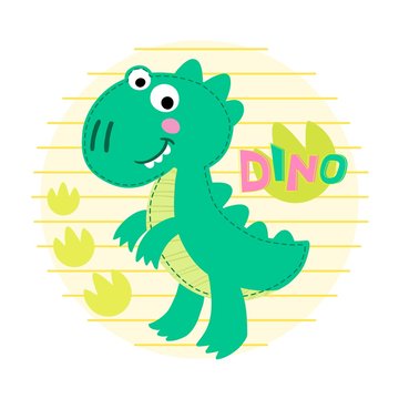 Dinosaur Rex vector illustration. 