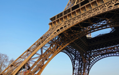 Fototapeta na wymiar La Tour Eiffel à Paris en France