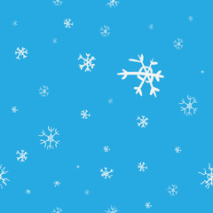 Seamless snow pattern