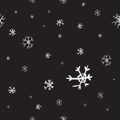 Seamless snow pattern