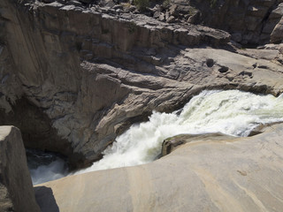 South African river flowing from Augrabies Waterfall