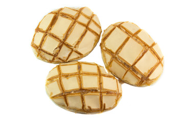 Sfoglie sarde a forma di tartaruga ripiene alla crema