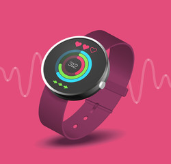 fitness application on smart watch wearable device