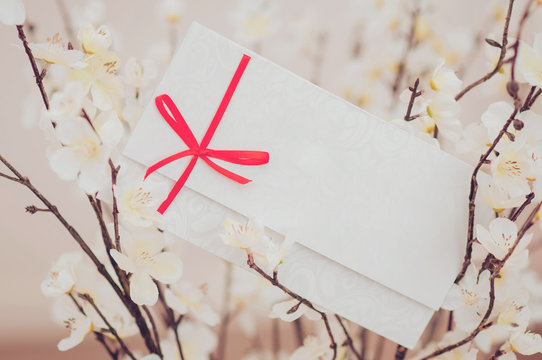 Gift card - closeup of a sign card.