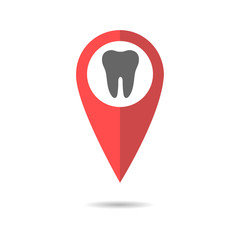 Pointer dentistry, vector illustration