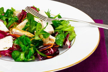 Salad Mix Batavian, Frise, Radicchio, Chicory  Chicken