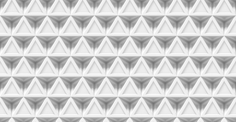 abstract white 3d background made of connected triangles (seamless)