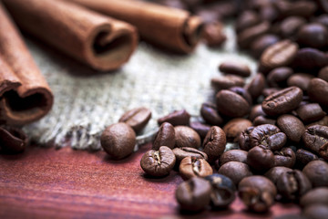 coffee grains as a heart I love to coffee