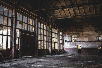 Old Rusty Factory Room © andrii_popovych