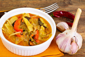 Bean Sprouts with Bell Peppers, Mushrooms Mun, Onions, Bamboo Sh