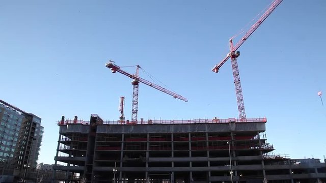 Construction Crane Time Lapse