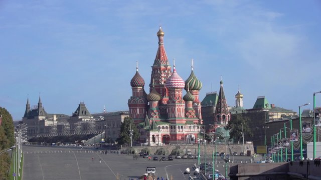 A view of the St. Basil's Cathedral, Moscow, Russia