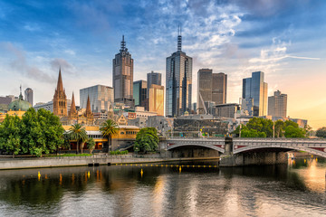 Melbourne's central business district  - obrazy, fototapety, plakaty