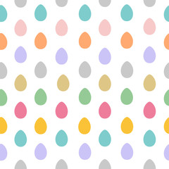 Seamless pattern with easter eggs