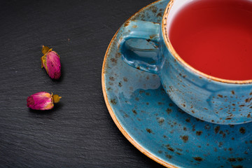 Cup of Tea on Dark Background